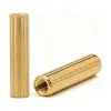 Columna de cobre moleteada redonda de doble paso M2 H3 cámara de vigilancia seguridad flor de tracción perno de cobre de doble paso columna de aislamiento multiespecificación