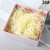 Atacado de fábrica cor palha de ráfia papel picado caixa de presente de casamento caixa de doces enchimento palha de ráfia papel amassado ponto