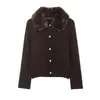 Fabricantes Mayoristas de Ropa para Mujer Transfronterizos 2025 Nuevo Estilo Europeo y Americano Diseño de Jersey Holgado Elegante Chaqueta de Punto