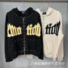 Camiseta Informal de Manga Larga para Hombre y Mujer con Estampado de Alienígena Retro Americano Street Hip-Hop Holgada Emoción Mixta de Moda