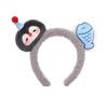 Diadema de Pingüino de Peluche Estilo Coreano para Mujer, Máscara de Maquillaje de Dibujos Animados Linda y Dulce de Ala Ancha, Diadema de Prensa para el Cabello, Diadema de Cabeza de Pez