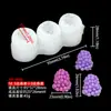 Molde de Silicona de Frutas Simuladas (Manzana, Plátano, Fresa, Mora), Decoración para Hornear Postres de Frutas 3D, Molde Squishy