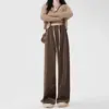 Calça gestante novo modelo direto da fábrica, calça de perna larga para primavera e outono sem suporte para a barriga, calça casual para o início da gravidez, disponível para atacado no outono e inverno