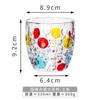 Estilo europeu pintado à mão Wave Dot Glass High Color Value Bead Dot Painted Cup Household Wine Glass Whisky Cup Bar