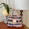 Bolso Bandolera de Gran Capacidad para Mujer de Felpa Tipo Cubo 2023 Nuevo Bolso Cruzado Bolso de Hombro Portátil Bolsa de Almacenamiento para Compras