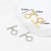 Accesorios para Joyería DIY Chapado en Cobre Oro Verdadero 18K Hebilla de Ojo Hebilla de Joyería Hebilla de Conexión de Cadena de Cola Collar Pulsera B65