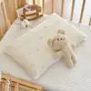 Almohada de Otoño e Invierno para Bebé de 1 a 5 Años, Almohada de Terciopelo y Algodón para Bebé, Almohada de Trigo Transpirable para Siesta de Niños de Guardería