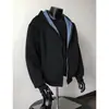 Sudadera Cardigan con Capucha Reversible a Cuadros de Marca Trendy Americana para Hombre en Otoño Atractiva Holgada Casual para Pareja Chaqueta con Cremallera