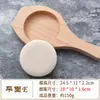Molde de Madera para Hacer Pasteles de Luna Estilo Su de Fondo Plano, Pasteles Festivos, Bolos de Pasta de Frijol Rojo y Dumplings Verdes Sin Patrones, Forma Redonda Profundizada