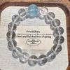 Pulsera de Cristal Aguamarina con Perlas de Cristal Blanco, Pulsera de Moda de Lujo Ligero para Mujer, Joyería de Diseño Original
