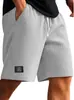 Shorts Esportivos Transfronteiriços para Homens, Calças Casuais de Verão Estilo Americano, Shorts de Cinco Pontos em Tricô Waffle, Calças Finas para Homens Jovens e de Meia-Idade