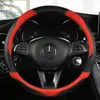 Cubierta de Volante de Coche Venta al por Mayor Transfronteriza Modelo Patrón Fibra de Carbono Hy2133 Nuevo Estilo Deportivo Orejas de Gato de Dibujos Animados Cubierta de Manija Interior