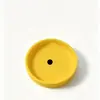Anillo interior de silicona suave diámetro 6-10 cm sin patrón vaso de vidrio lindo resistencia a altas temperaturas tapa de plástico para vaso sin rosca
