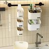 Cesta pequeña colgante para almacenamiento de cebolla, jengibre y ajo de cocina, estante de almacenamiento, cesta colgante para baño, cesta colgante de noche para baño