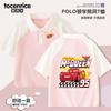 Camiseta de Verano de Algodón para Niños Rayo McQueen Manga Corta Cuello con Solapa Polo Infantil