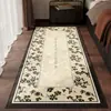Alfombra de Mesita de Noche Estilo Medieval, Dormitorio Principal, Resistente a Manchas, Antifouling, Felpudo Antideslizante, Lujo Ligero, Retro, Alfombra de Mesita de Noche de Gama Alta
