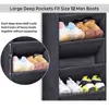 Bolsa de Zapatos de Pared Plegable en Cruz de 8 Capas, Bolsa Colgante Multifuncional de Almacenamiento Detrás de la Puerta, Bolsa de Almacenamiento Organizadora de Artículos Varios Multicapa