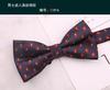 Pajarita Estampada para Hombre Boda Novio Traje del Novio Padrino de Boda Negro Rojo Azul Pajarita de Hombre Vestido Banquete Moda Estudio