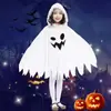 Disfraz Infantil de Halloween 2024 Vampiro Fantasma Blanco Capa Negra y Blanca Demonio Muerte