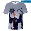 Camisetas de manga corta con impresión digital 3D para voleibol juvenil de comercio exterior 2020 para niños grandes, para hombres y mujeres