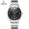 Relojes de Pareja CHENXI para Hombres y Mujeres, Delgado, Resistente al Agua, Moderno, Sencillo, Correa de Acero, Reloj de Cuarzo