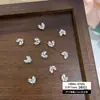 Accesorios para Uñas con Circonita Brillante, Moño, Corazón, Estrella Radiante, Flor de Cinco Pétalos, Productos Terminados Hechos a Mano, Decoraciones para Uñas con Pedrería Apilada