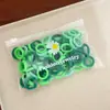 100 Piezas Gomas para el Cabello de Margarita Sencillas Empaquetadas en Bolsa Bandas de Goma de Nylon Coloridas Anillos de Toalla Accesorios de Cabello de Moda Cuerdas para el Cabello Lote