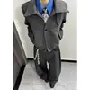Invierno 2026 Nuevo Estilo Retro Japonés Lana Melange Solapa Ropa de Trabajo Holgada Chaqueta de Solapa Top Corto