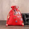 Bolsa de la suerte roja, bolsa roja de Año Nuevo, bolsa de regalo Baifu, bolsa grande de estilo chino antiguo, brocado, disponible al por mayor