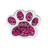 8mm Diamante Multicolor Pata de Gato Huella de Perro Aleación Joyería Adecuado para DIY Llavero Pulsera Accesorios para Collar de Mascota