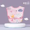 Cubo para Comer de Bebé Sin Mangas Cuatro Estaciones Algodón Puro Delgado Toalla Resbaladiza para Bebé Bata Infantil Cubo Resbaladizo para Alimentos Complementarios
