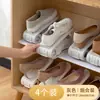 Solução de Armazenamento de Sapatos que Economiza Espaço: Caixa de Sapatos, Armário de Sapatos, Divisórias em Camadas, Caixa de Armazenamento de Sapatos, Sapateira Dobrável de Camada Dupla, Suporte de Sapatos, Divisória