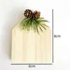 Adornos Navideños Pequeños de Madera Maciza Adornos de Estrella para Árbol de Navidad Casa Pequeña de Pino Adornos Tallados Pequeños de Estrella Coche Pequeño