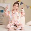 Pijama para Niños y Adolescentes 2026, Cárdigan Delgado de Manga Larga para Primavera y Otoño, Ropa de Casa con Dibujos Animados para Adolescentes, Adecuado para Usar al Aire Libre, Conjunto