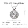 Collar Colgante de Plata de Ley 925 Colgante Giratorio de Cuatro Garras con Moissanita Cadena para Clavícula para Mujer Moda Micro-Incrustada Listo para Enviar