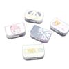 Nueva caja compañera de lentes de contacto de dibujos animados lindos caja para gafas caja para pupilas de belleza caja doble caja de cuidado 037 venta al por mayor