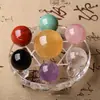 Jóias Recomendadas: Bola de Cristal Colorida, Ornamento de Cristal com Matriz de Sete Estrelas, Artesanato de Pedras Brutas no Atacado