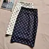 Falda Retro Elegante de Lunares para Mujer Primavera y Verano Nueva Moda Aspecto Adelgazante Elegante Cintura Alta Ajustada Cadera Fina Falda Midi con Abertura