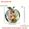 Modelo de Año Nuevo Transfronterizo Ángel Bebé de Manzana Colgante Plano de Acrílico 2D para Coche Decoración Colgante para Mochila Etiqueta para Colgar