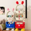 Novo Armário de Armazenamento de Lanches Desenho Animado Organizador de Armazenamento para Sala de Estar Carrinho Pequeno Prateleira de Armazenamento Multicamadas para Casa Armário de Brinquedos