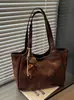 Cross2026 Bolso Tote Retro Nuevo de Otoño para Mujer Estampado de Leopardo Moda Bolso de Axila Bolso de Hombro Único de Alta Gama para Viaje