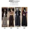 Calça Feminina Wide-Leg de Malha Macia com Detalhe de Flor de Madeira e Orelha Estilo Coreano Nova Coleção Primavera/Outono 2026 Cintura Alta Afinando Casual