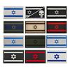 Parche Bandera de Israel Insignia Bordada Adhesivo de Tela Parche de Goma PVC Adhesivo Decorativo de Bandera Multicolor para Mochila