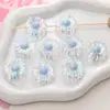 Acrílico Transparente Duas Cores Colorido Girassol Com Furo Contas Artesanal DIY Pulseira Acessórios Corrente para Celular com Contas Material