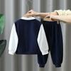2859 Conjunto de Primavera para Niños 2026 Nueva Moda Ropa Infantil Elegante Tendencia para Niños Ropa de Primavera y Otoño para Niños Pequeños