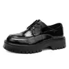 Zapatos de talla grande para hombre con cordones y suela gruesa para aumentar la altura, Ropa exterior retro y moderna, Zapatos de hombre de moda, Estilo británico, Zapatos de vestir formales