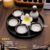 Salón de Belleza Cerámica Platos Mezcladores de Aceites Esenciales Tailandia Olla de Aceites Esenciales Botella de Fragancia Set de Bandejas para Club Plato para Productos de Belleza