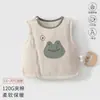 Colete de bebê para outono e inverno, peça externa para bebês, colete infantil acolchoado e espesso, colete acolchoado quente para meninas e meninos