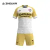 Jerseys de Fútbol Personalizados, Poliéster de Sublimación de Cuerpo Completo de Secado Rápido, Uniformes de Entrenamiento para Competición al Aire Libre, Uniformes de Fútbol Completos al por Mayor