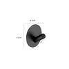 Gancho de Acero Inoxidable sin Taladro Gancho Adhesivo Fuerte sin Taladro Gancho para Colgar Ropa en Pared del Baño del Hogar Gancho Único con Capacidad de Carga Parte Trasera de la Puerta